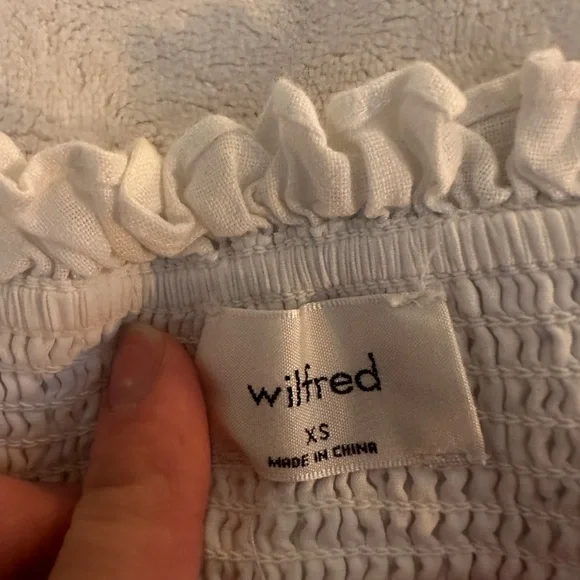 White Ruffled Wilfred Top - Picture 3 of 3